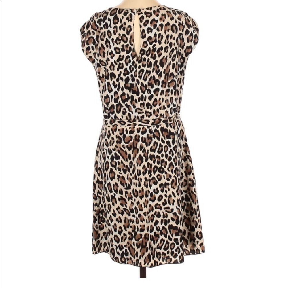 H&M LEOPARD PRINT SLEEVELESS DRESS SIZE 2 - Picture 6 of 6